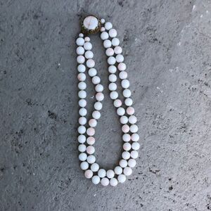 1950s double  strand  necklace